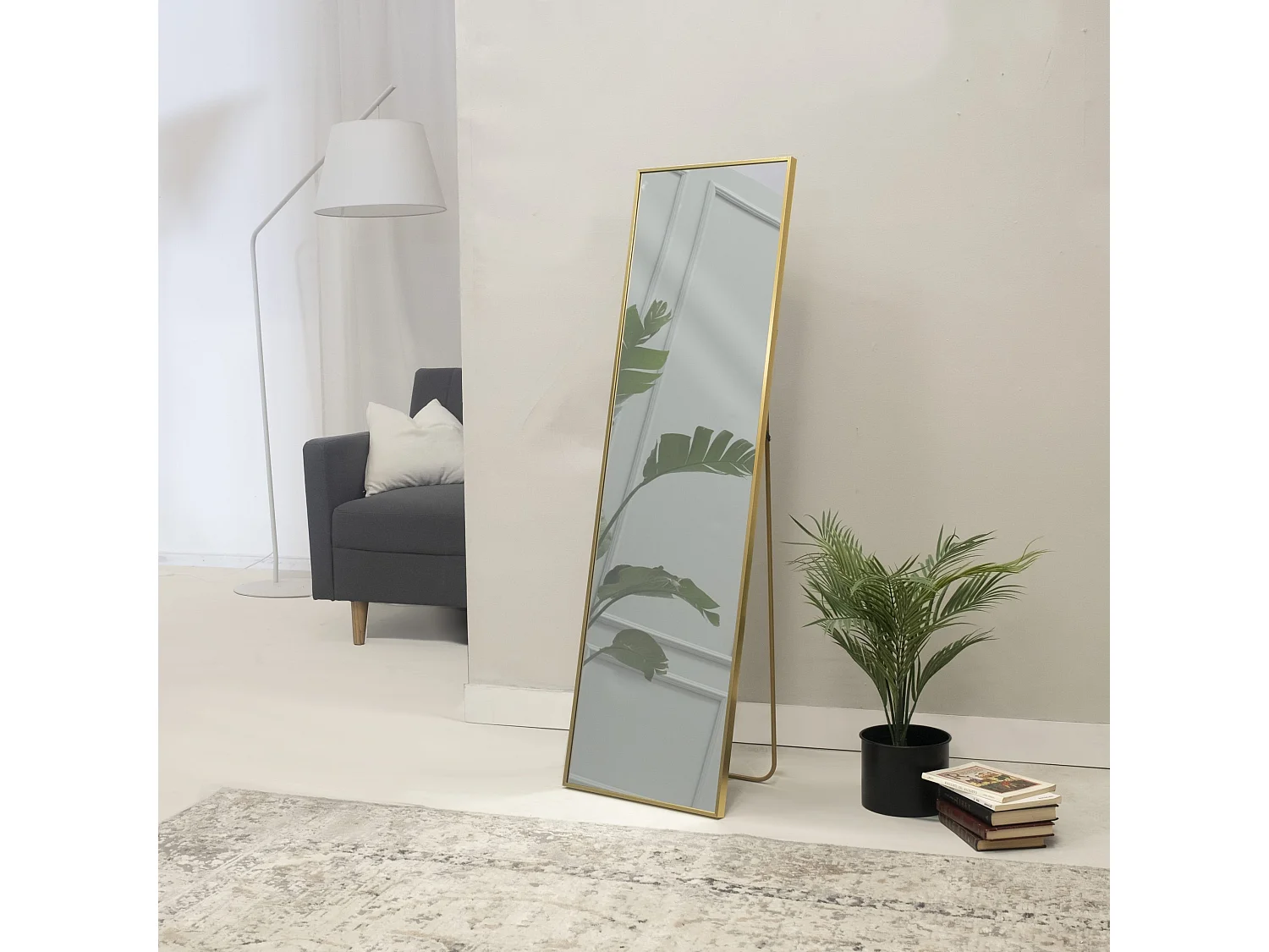 Specchiera da terra 40×150 cm May ORO