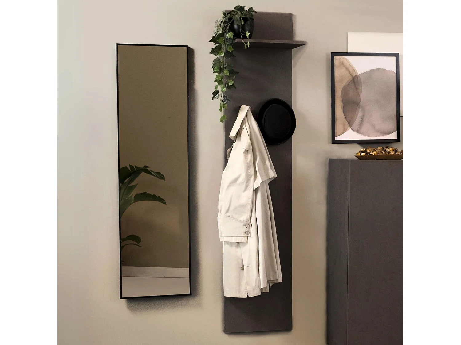 Specchiera da terra 40×150 cm May NERA