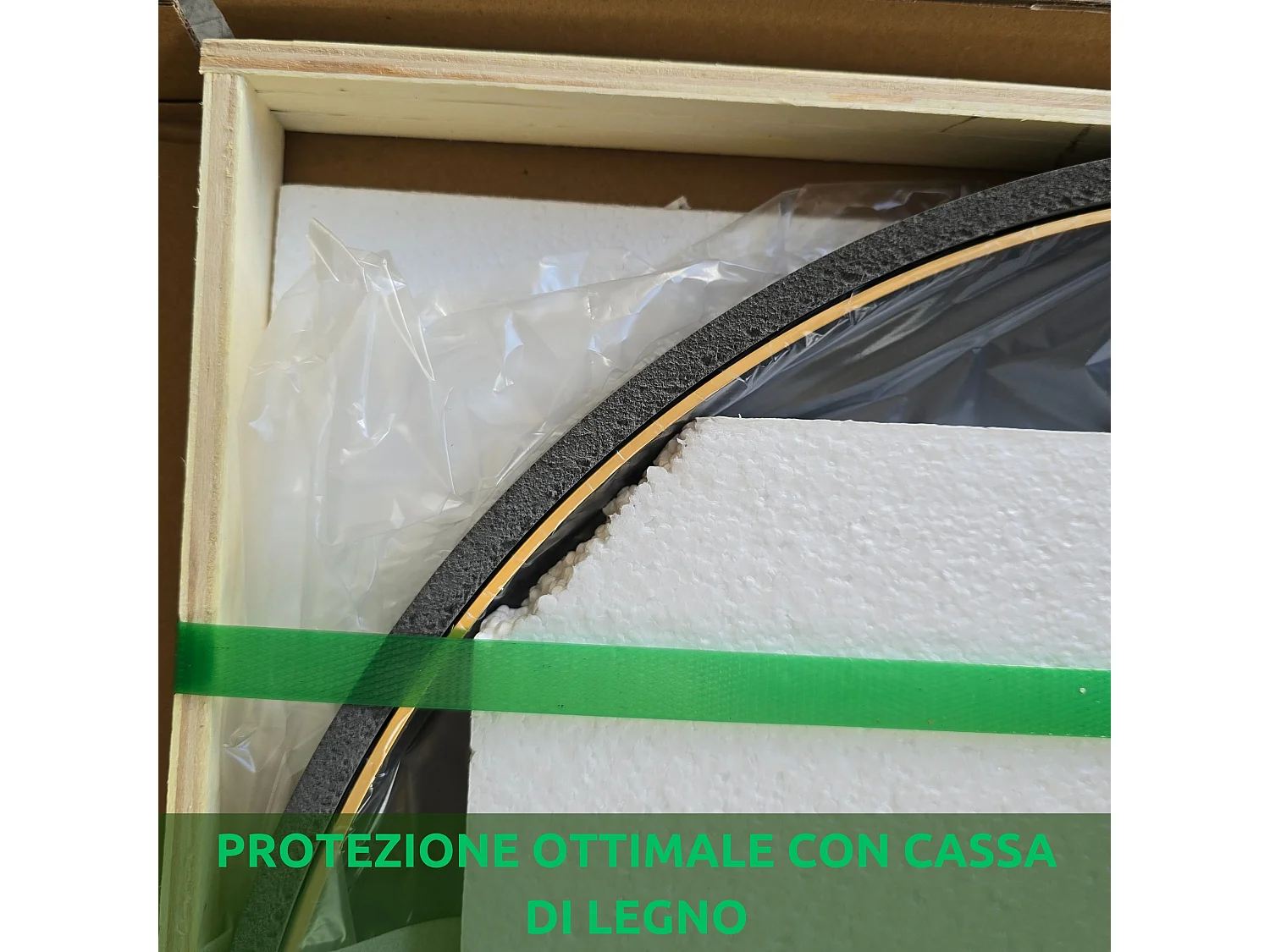 Specchiera ad arco da terra 53×162 cm Daisy NERA