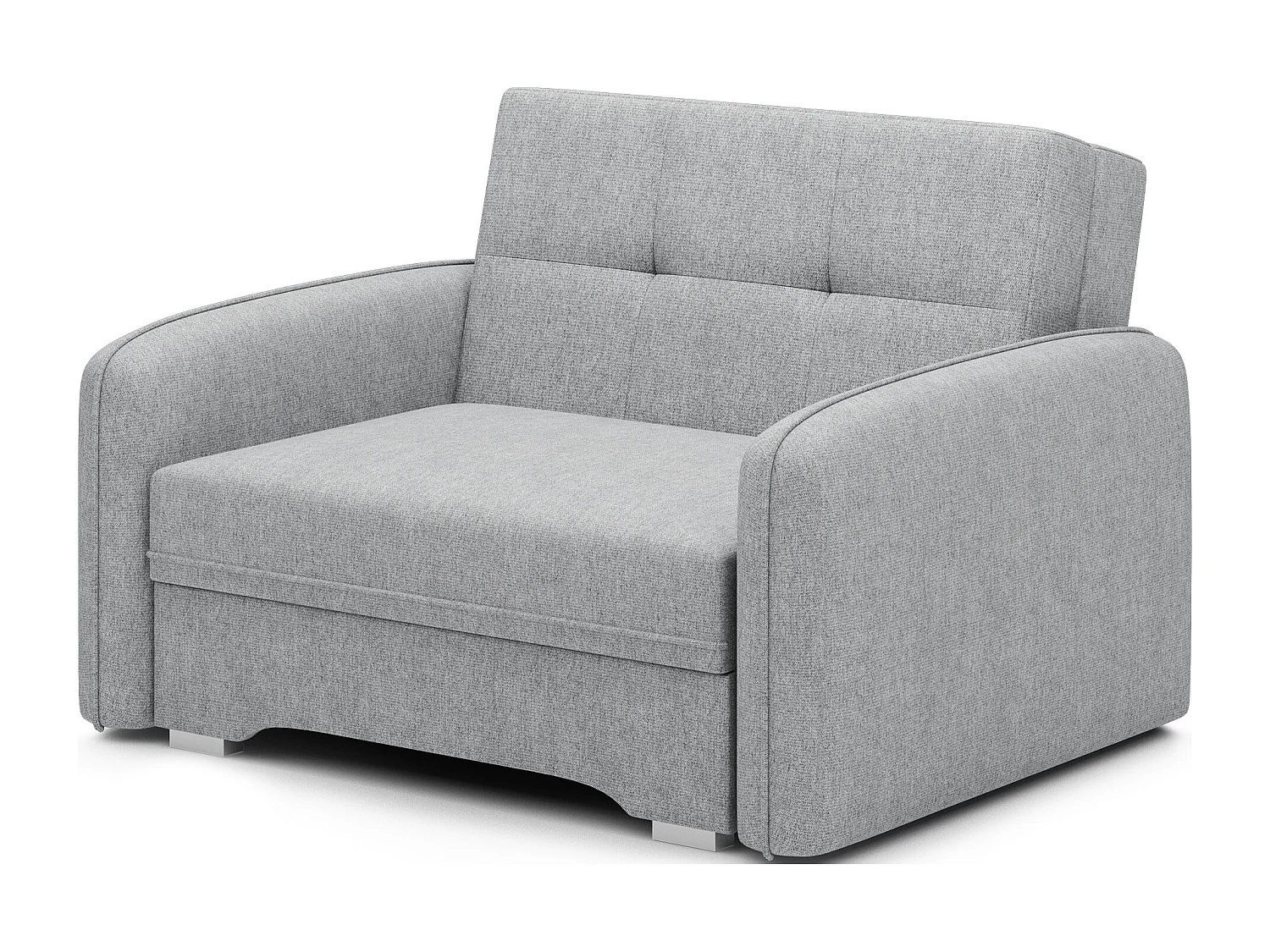 Fauteuil convertible LANY - Compact et ingénieux-Gris clair