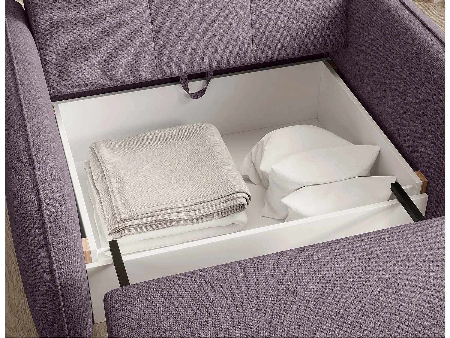 LANY converteerbare fauteuil - Compact en ingenieus-Kleur Paars