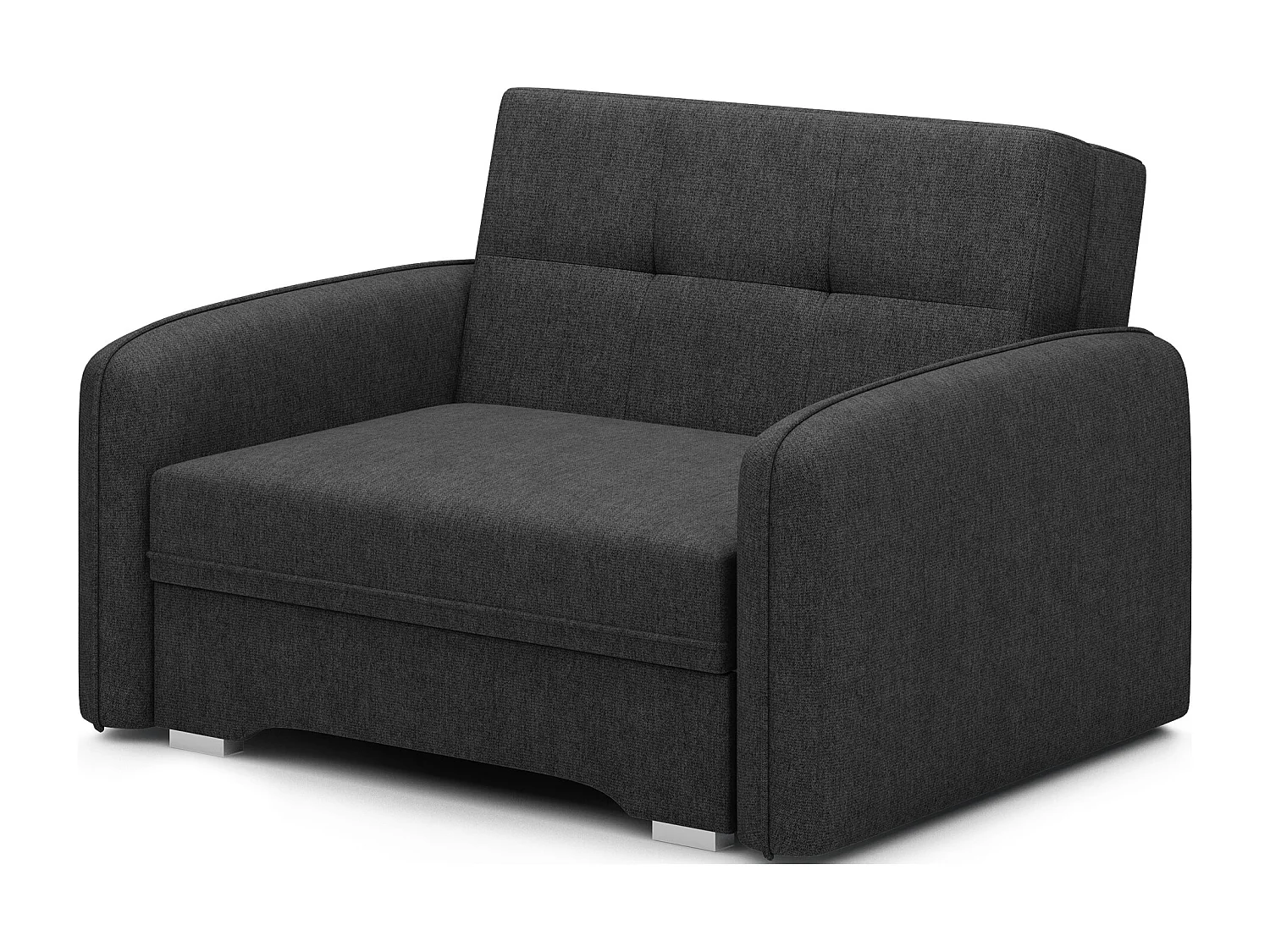 Fauteuil convertible LANY - Compact et ingénieux-Noir