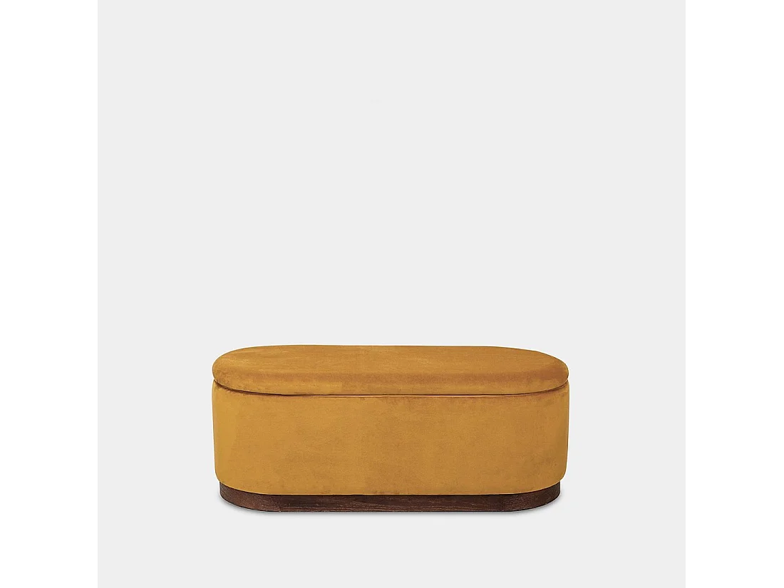 Baúl de Terciopelo Mostaza 40 x 100- Isola