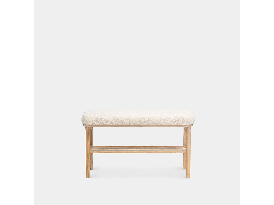 Banco de Borreguito Blanco 46 x 90- Enise