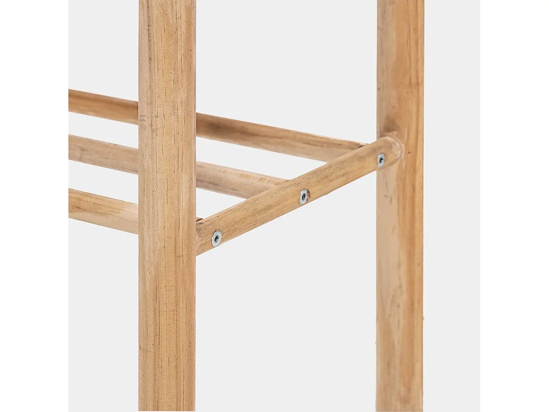 Bout de lit en revêtement en moutonnet blanc 90x46 cm-Enise