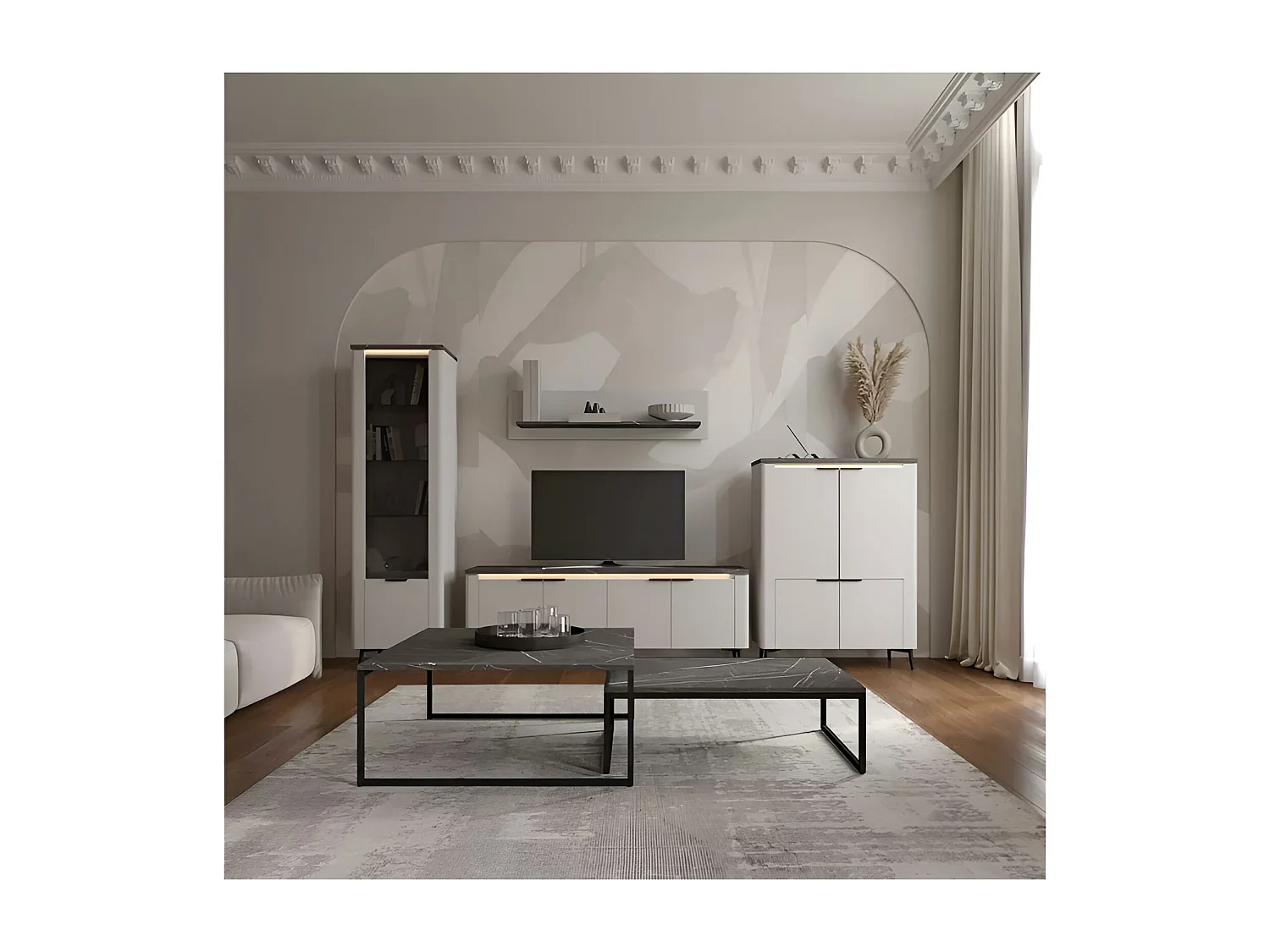 TV Lowboard  Astana/Weiss