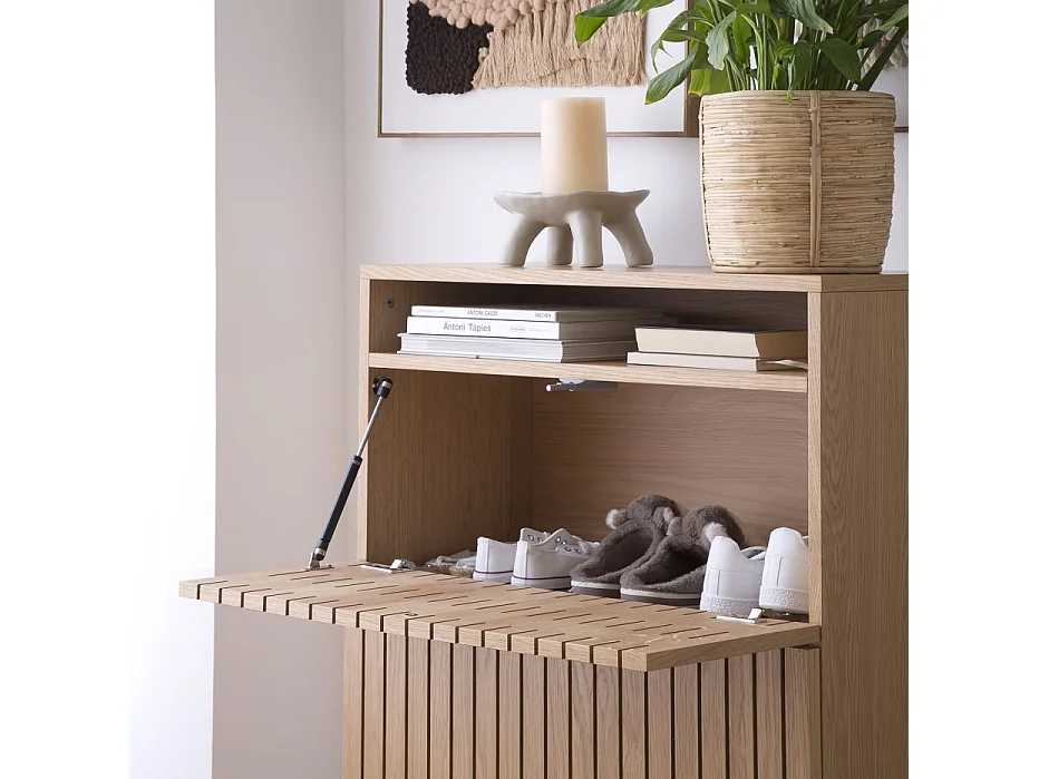 Scarpiera pannello in lamiera naturale naturale 36x92