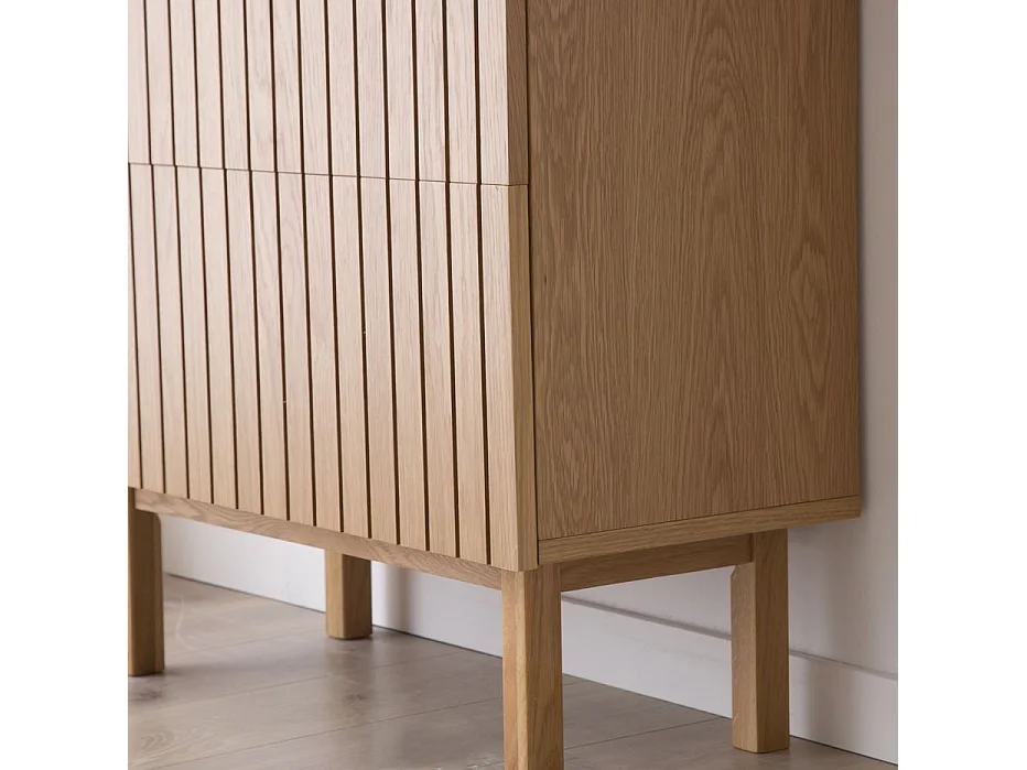 Meuble à chaussures effet bois naturel 79x92