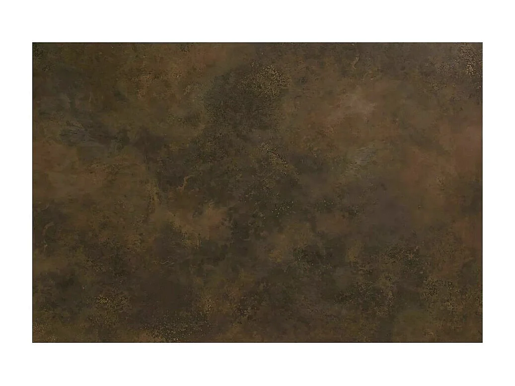 Table en résine frittée aspect marbre extensible 160-240 cm avec pied acier noir design Lisa