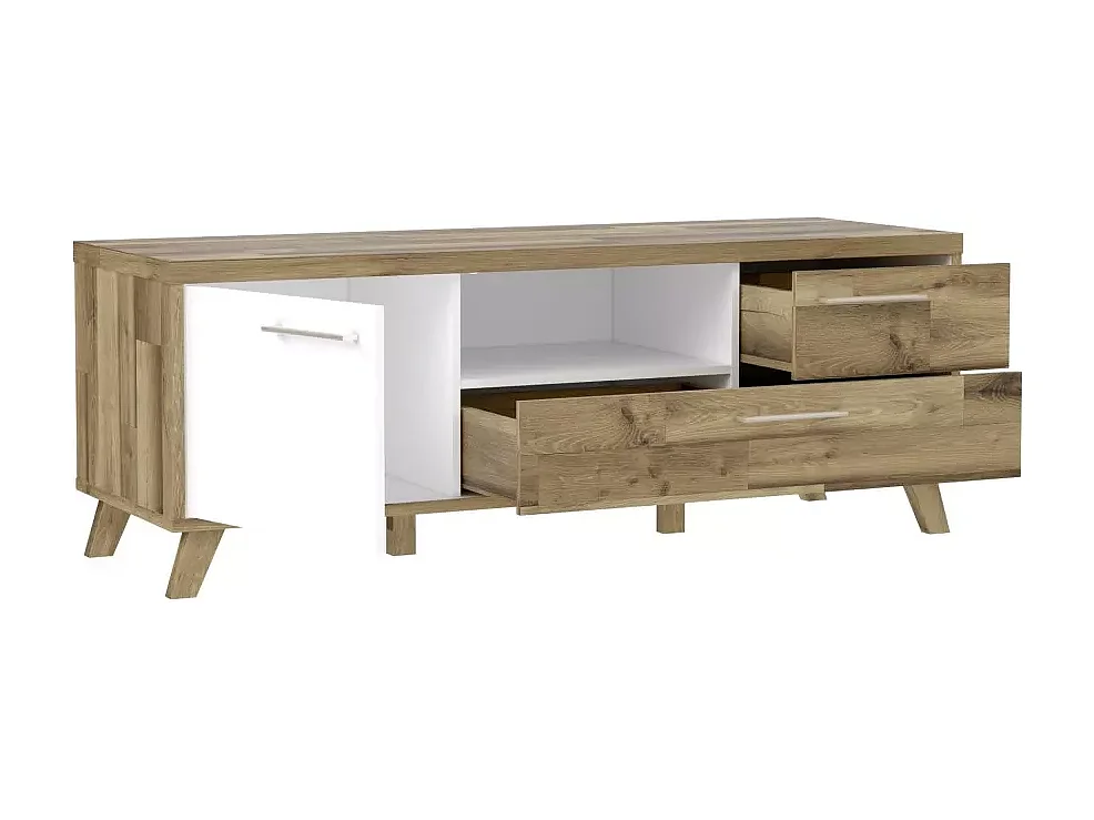 Banc  TV Riciano/Blanc&Marron