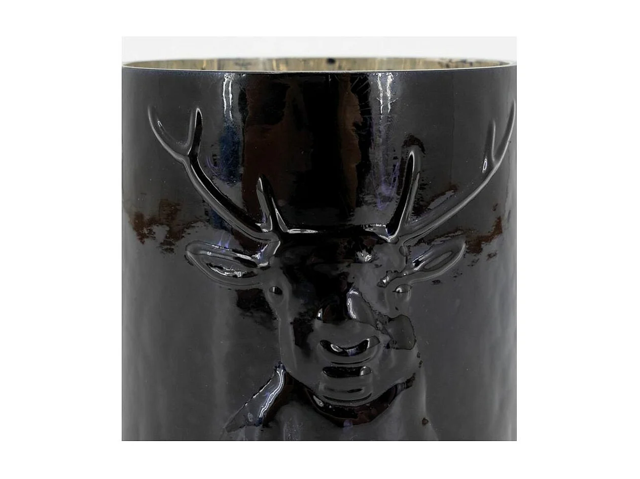 Photophore en verre teinté Cerf