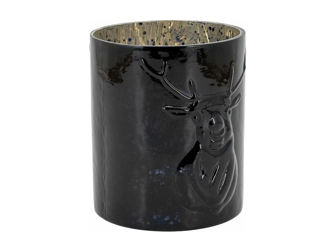 Photophore en verre teinté Cerf