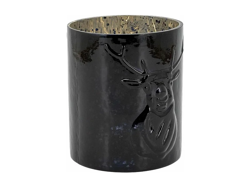 Photophore en verre teinté Cerf