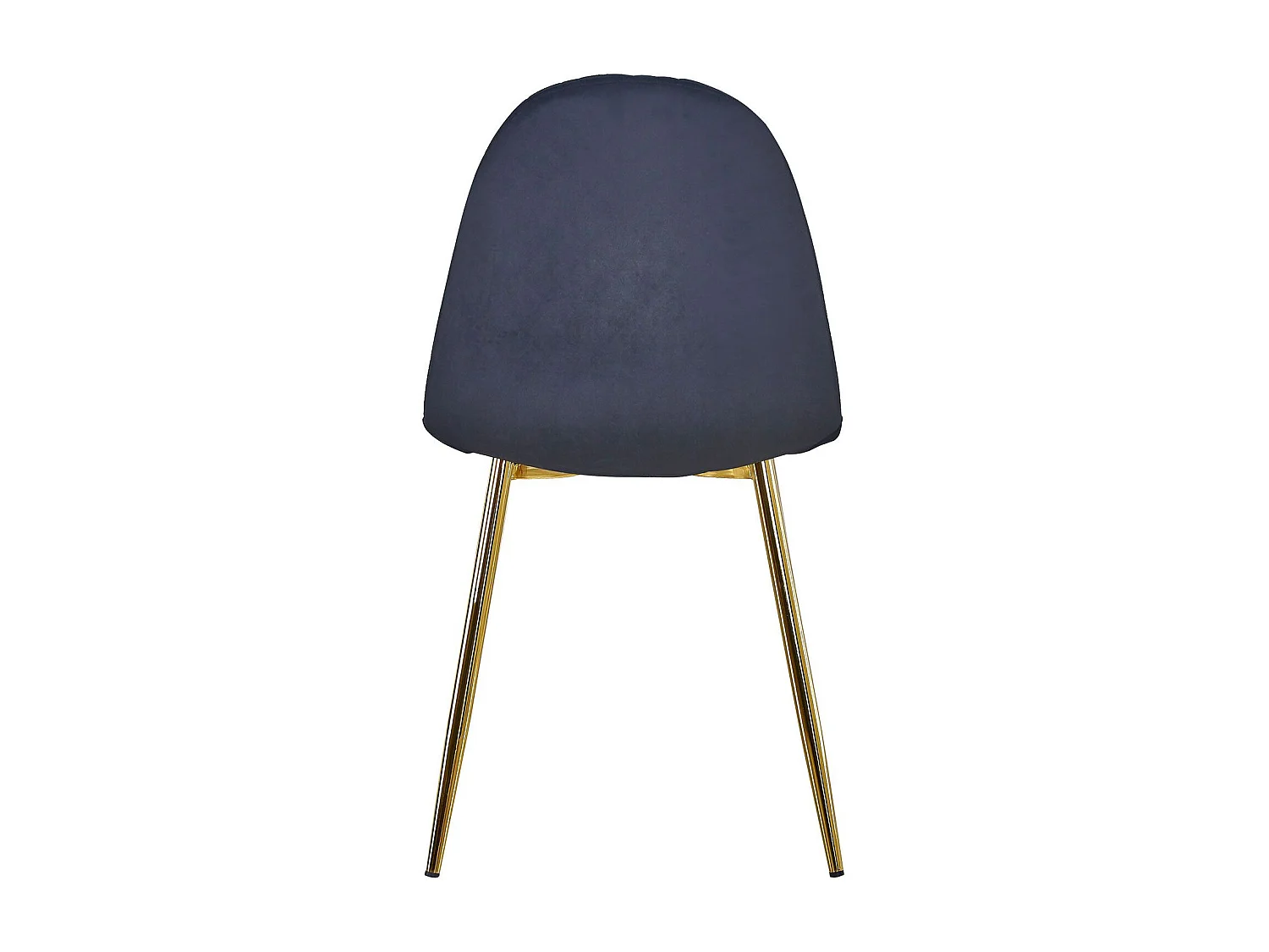 Lot de 8 chaises matelassées Norway Pieds Or et Velours Noir