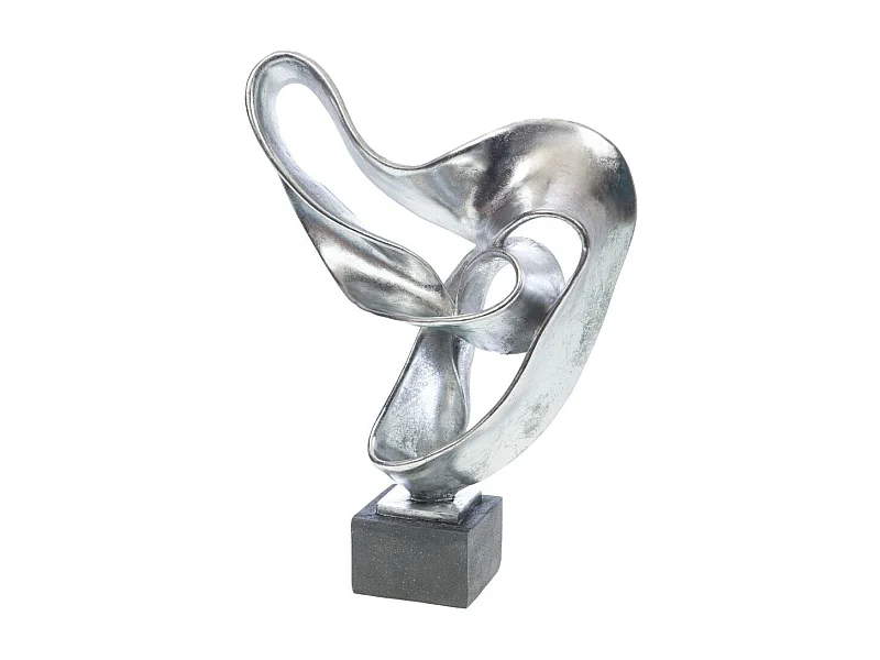 Décoration sur socle dali argent