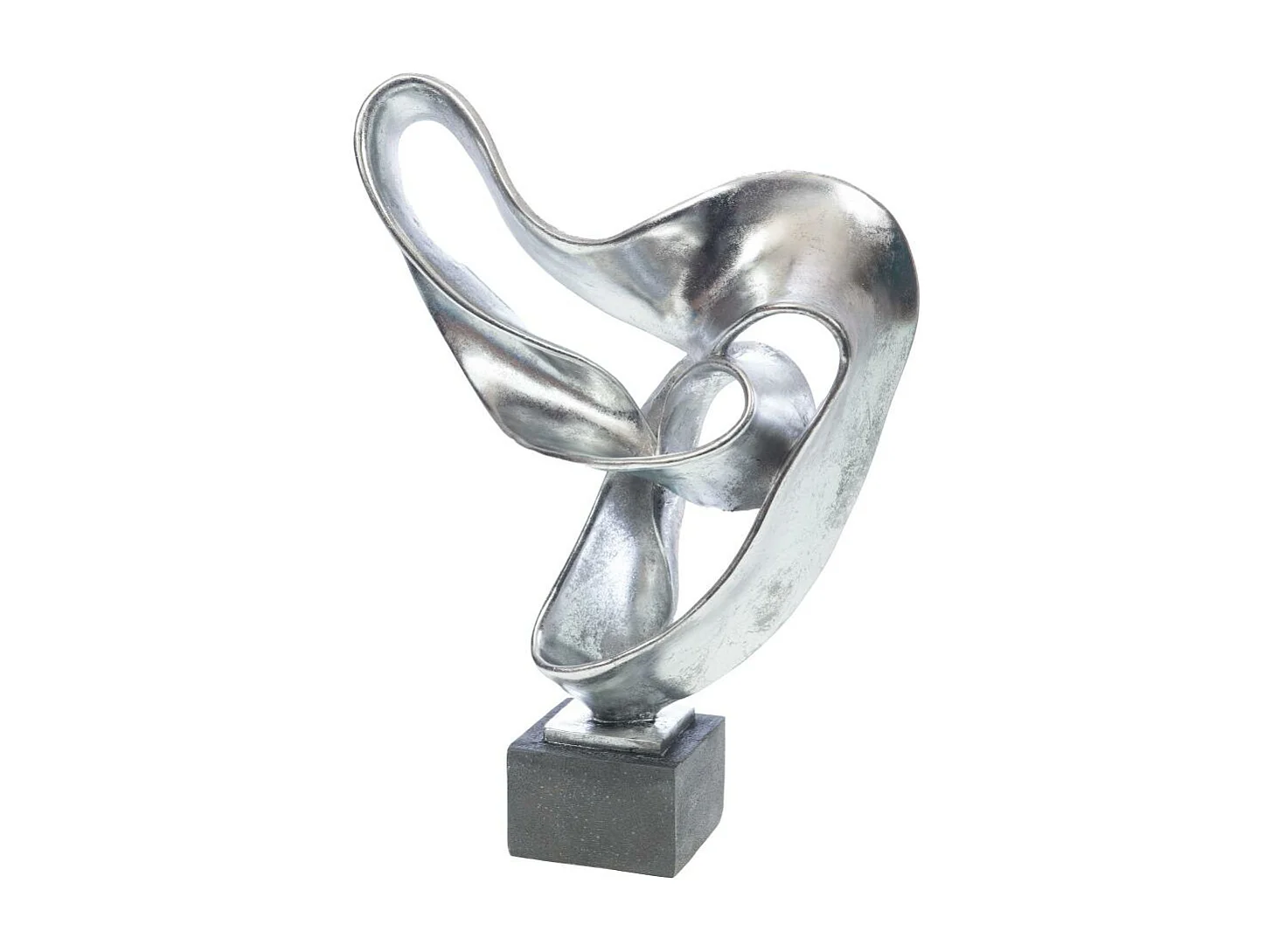 Décoration sur socle dali argent