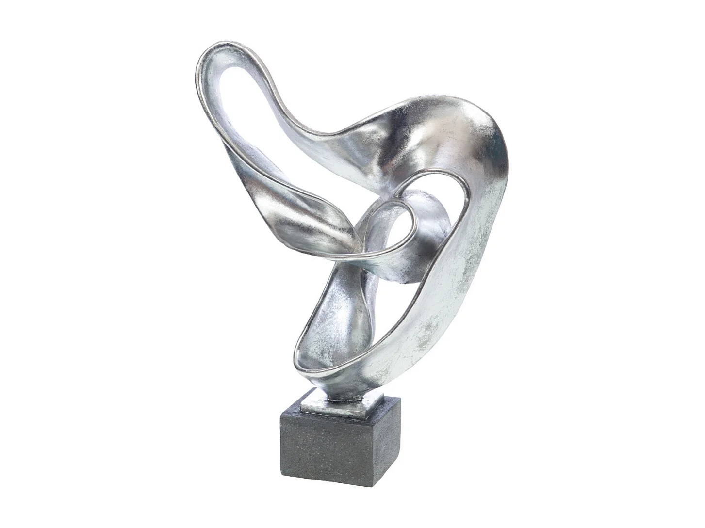 Décoration sur socle dali argent