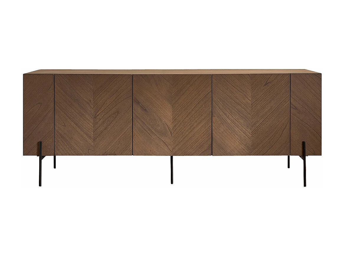 Aparador de madera de mindi maciza