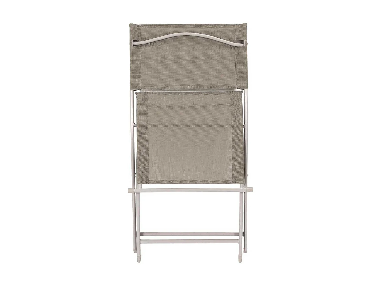 SANAE - Lot de 4 Chaises de Jardin Pliantes Beige