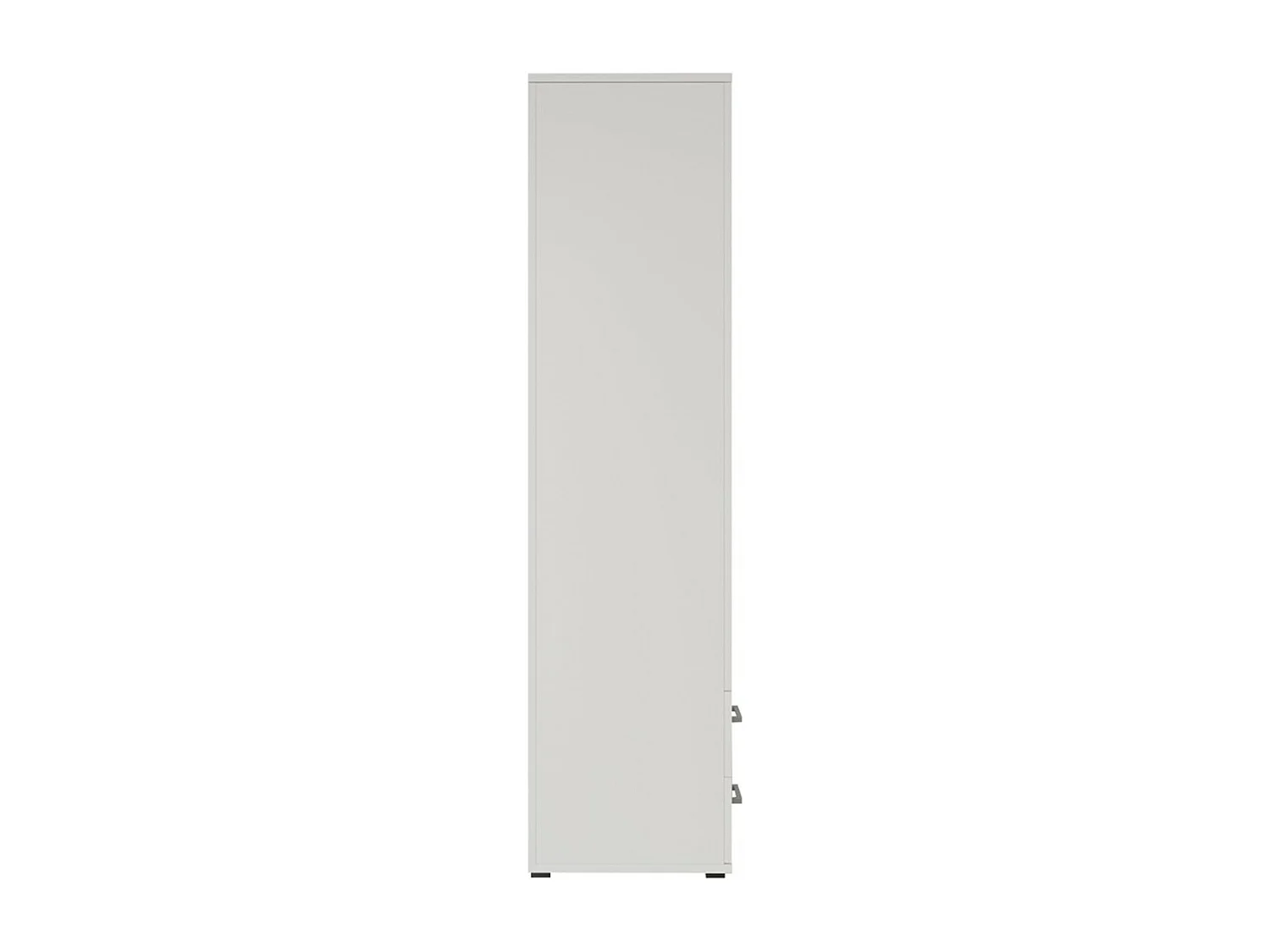 Armoire 2 portes avec miroir TOM – Dimensions H185 x L80 x P52 cm – Coloris blanc – Style design