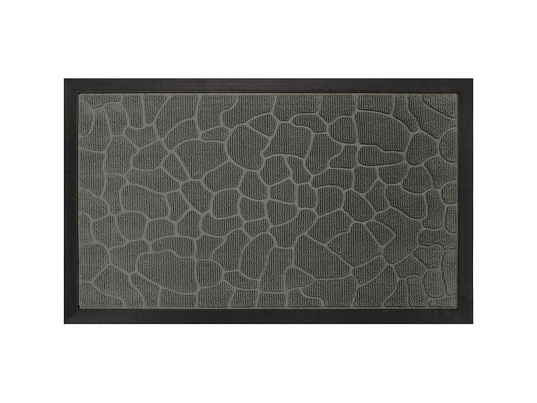 Tapis d'Entrée "Galets" 45x75cm Gris