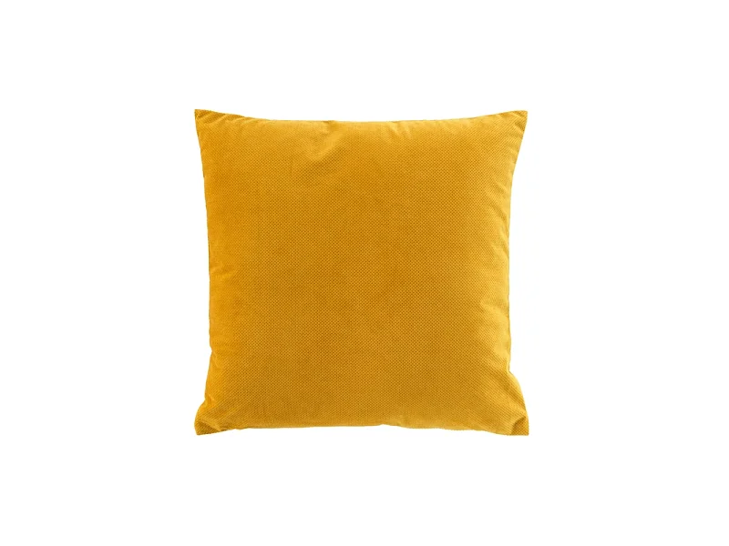 Coussin Déco "Velouriane" 50x50cm Ocre