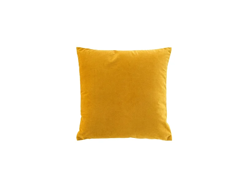 Coussin Déco "Velouriane" 50x50cm Ocre