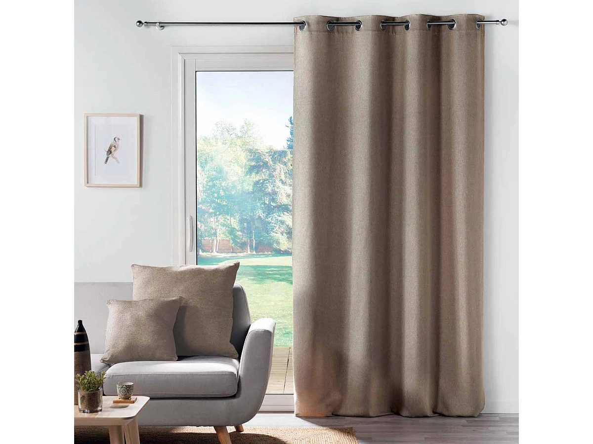 Coussin Uni Déco "Solena" 40x40cm Lin