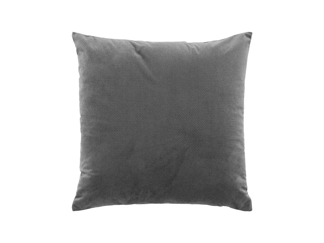 Coussin Déco "Velouriane" 50x50cm Gris Anthracite