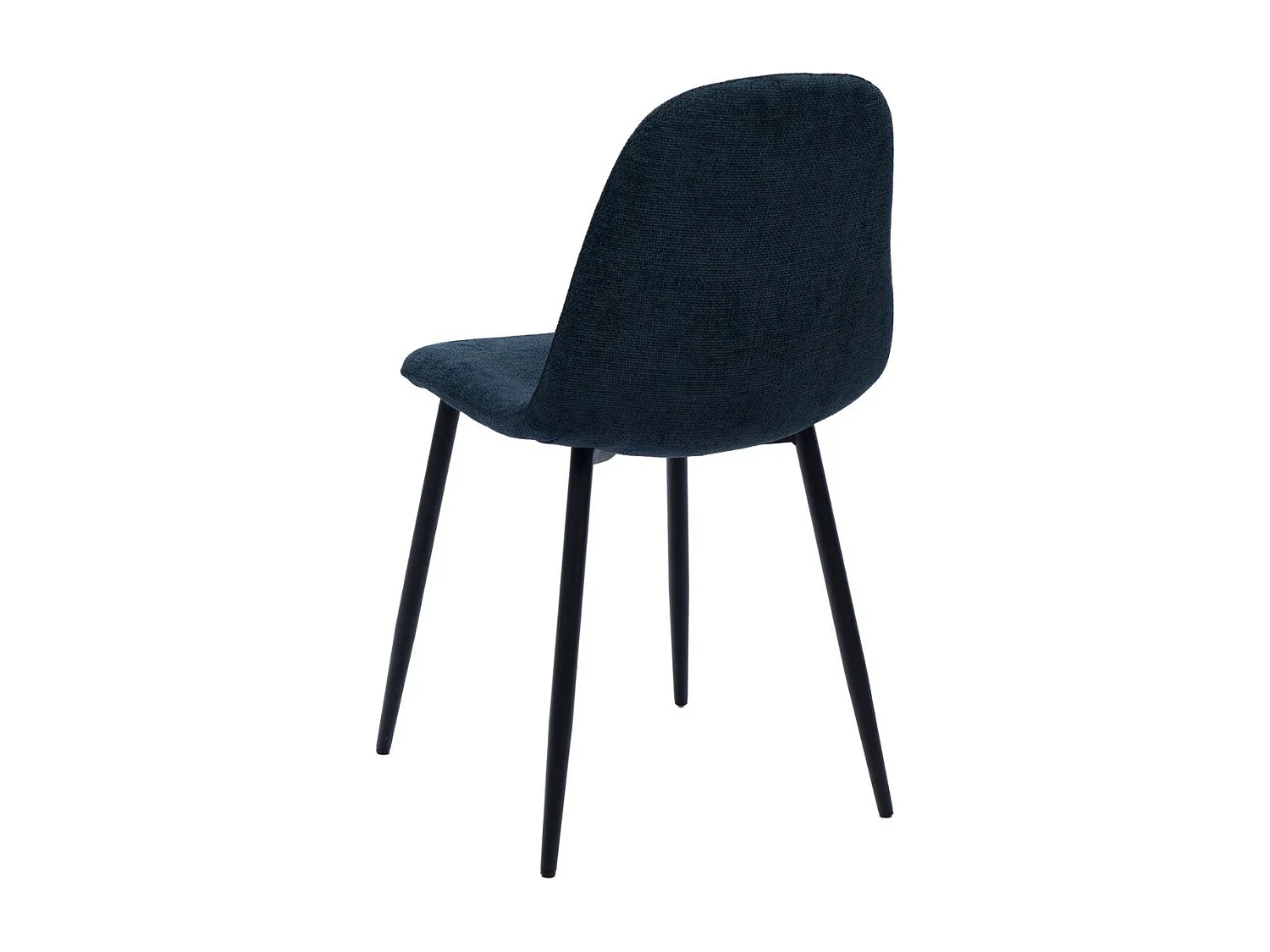 Chaises avec pieds en métal et assises en tissu (lot de 2) - ZELIE