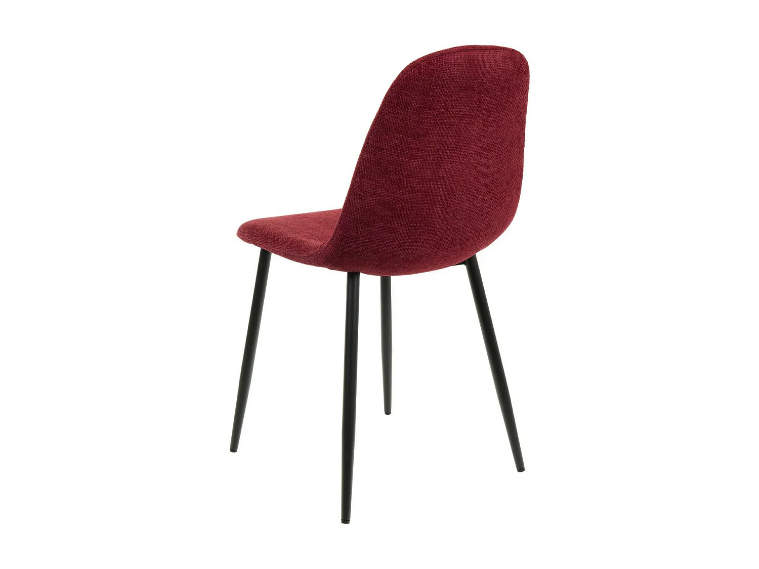 Chaises avec pieds en métal et assises en tissu (lot de 2) - ZELIE