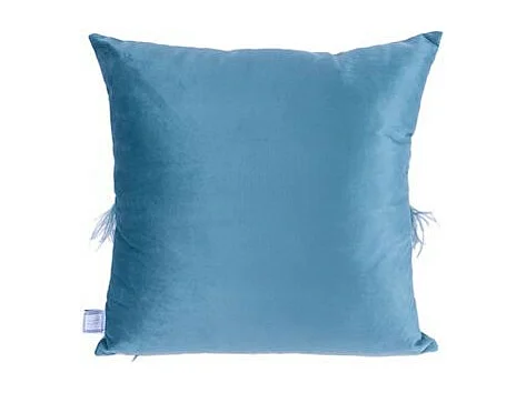 Ensemble Coussin & Plaid "Palmira" 130x170cm Bleu