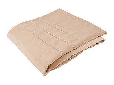 Ensemble Coussin & Plaid "Paulina" 130x170cm Champagne