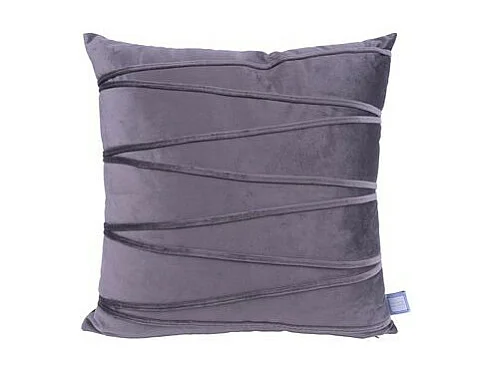 Ensemble Coussin & Plaid "Paulina" 130x170cm Gris Graphite