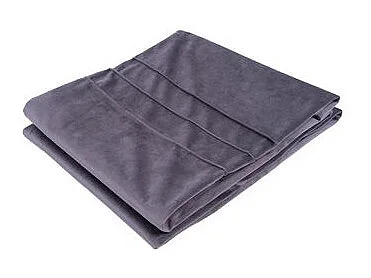 Ensemble Coussin & Plaid "Paulina" 130x170cm Gris Graphite