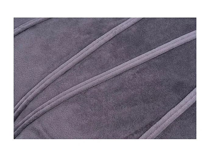 Ensemble Coussin & Plaid "Paulina" 130x170cm Gris Graphite