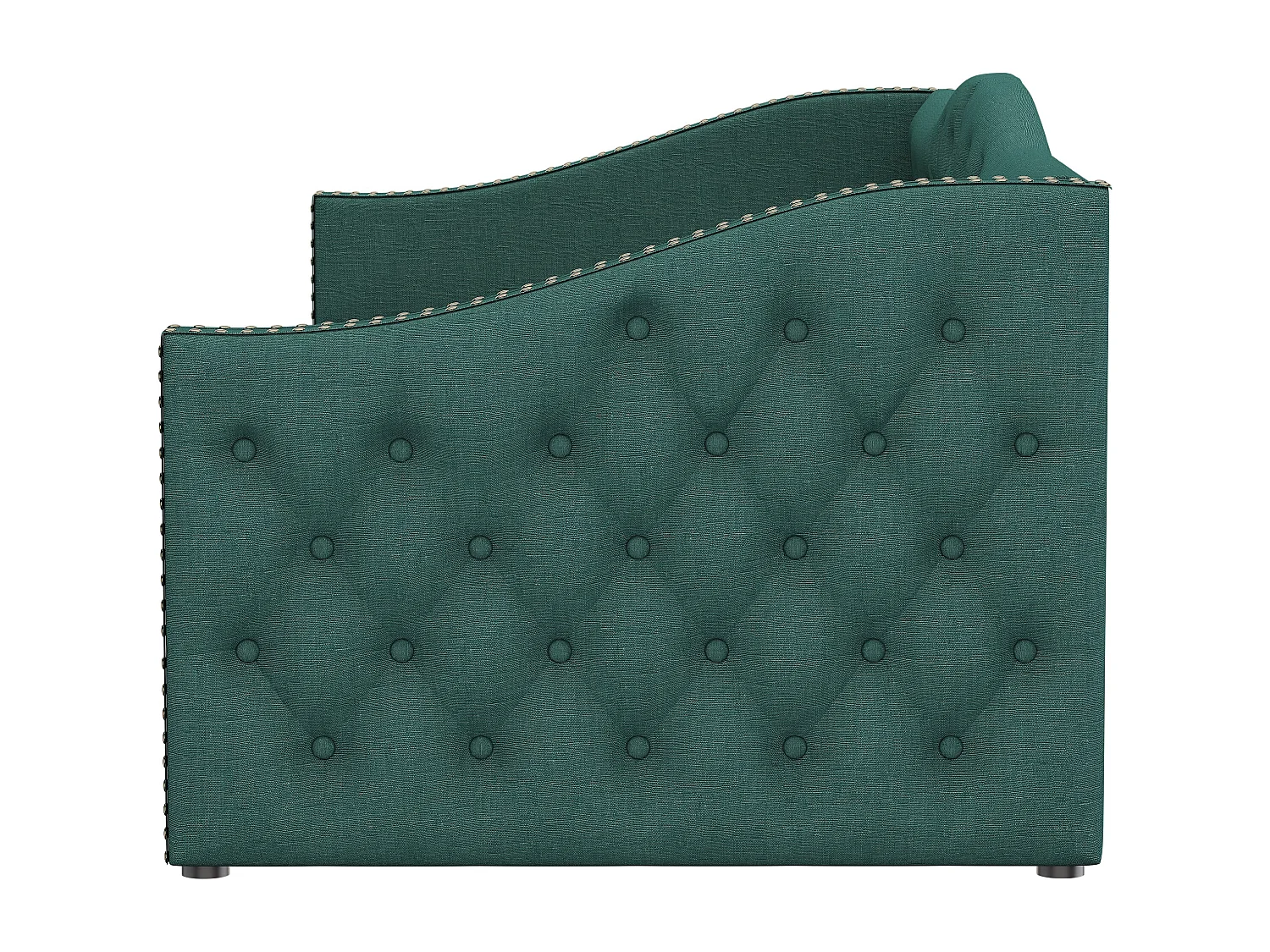 Uitschuifbed eenpersoonsbed 90 x 200 cm met lade, groen