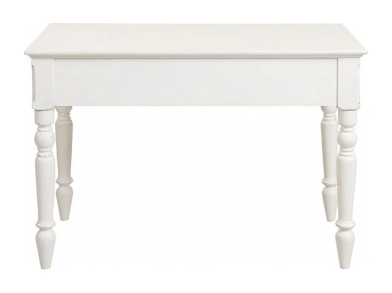 Bureau 2 tiroirs MDF Blanc - Romance Interior's