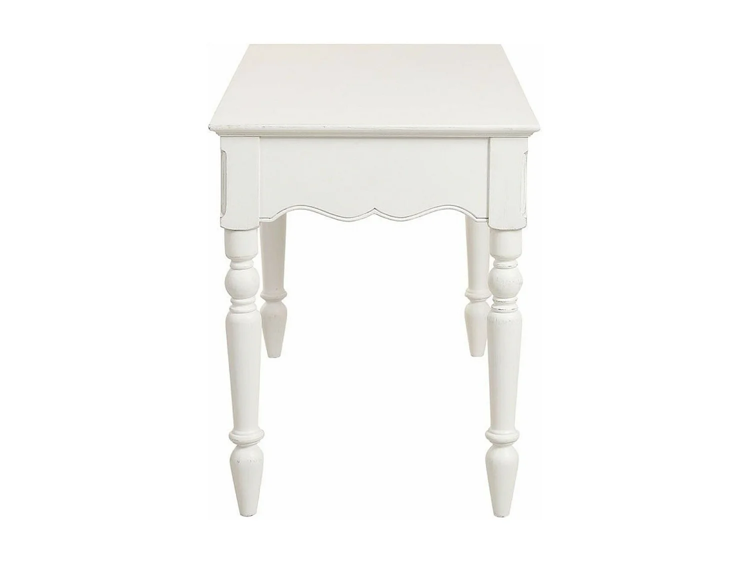 Bureau 2 tiroirs MDF Blanc - Romance Interior's