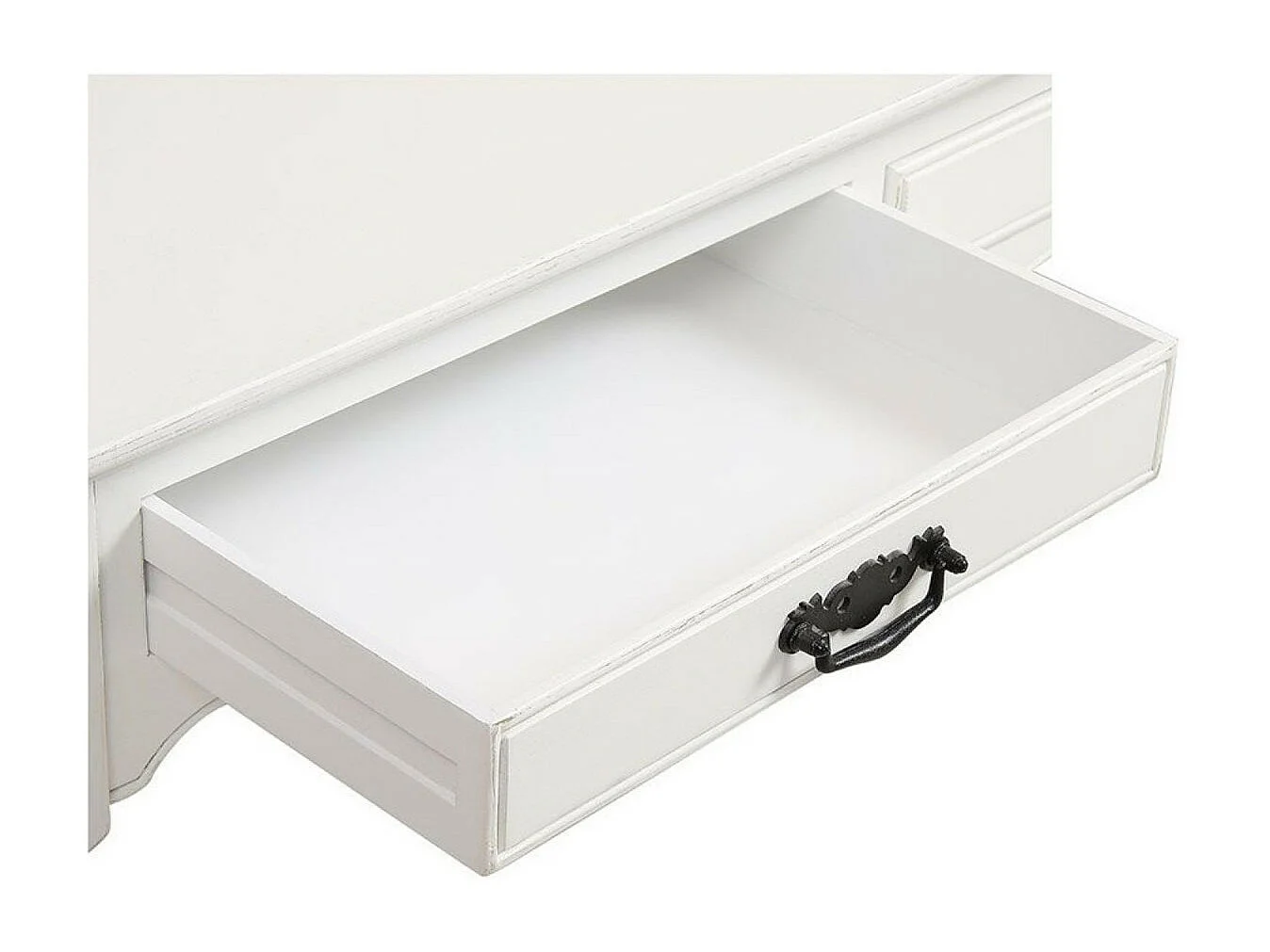 Bureau 2 tiroirs MDF Blanc - Romance Interior's