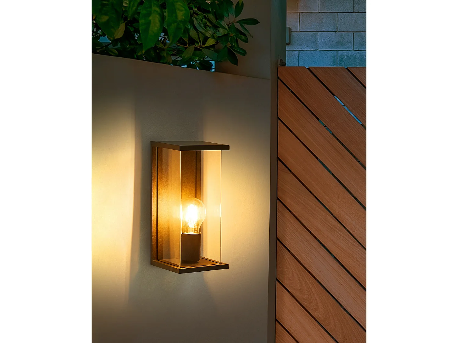 Aussenwandleuchte WAKAL Schwarz