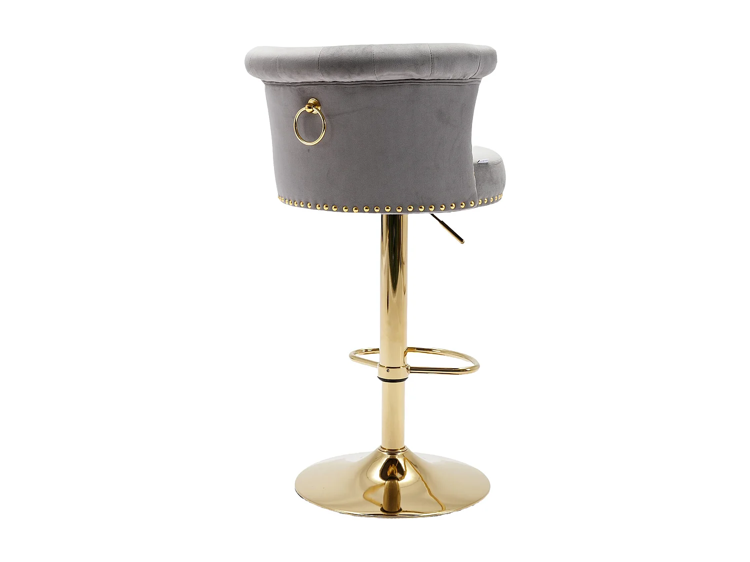 Draaibare barkrukken, verstelbare barstoelen, met voetenbank voor keuken/eetkamer, grijs, 2-delige set