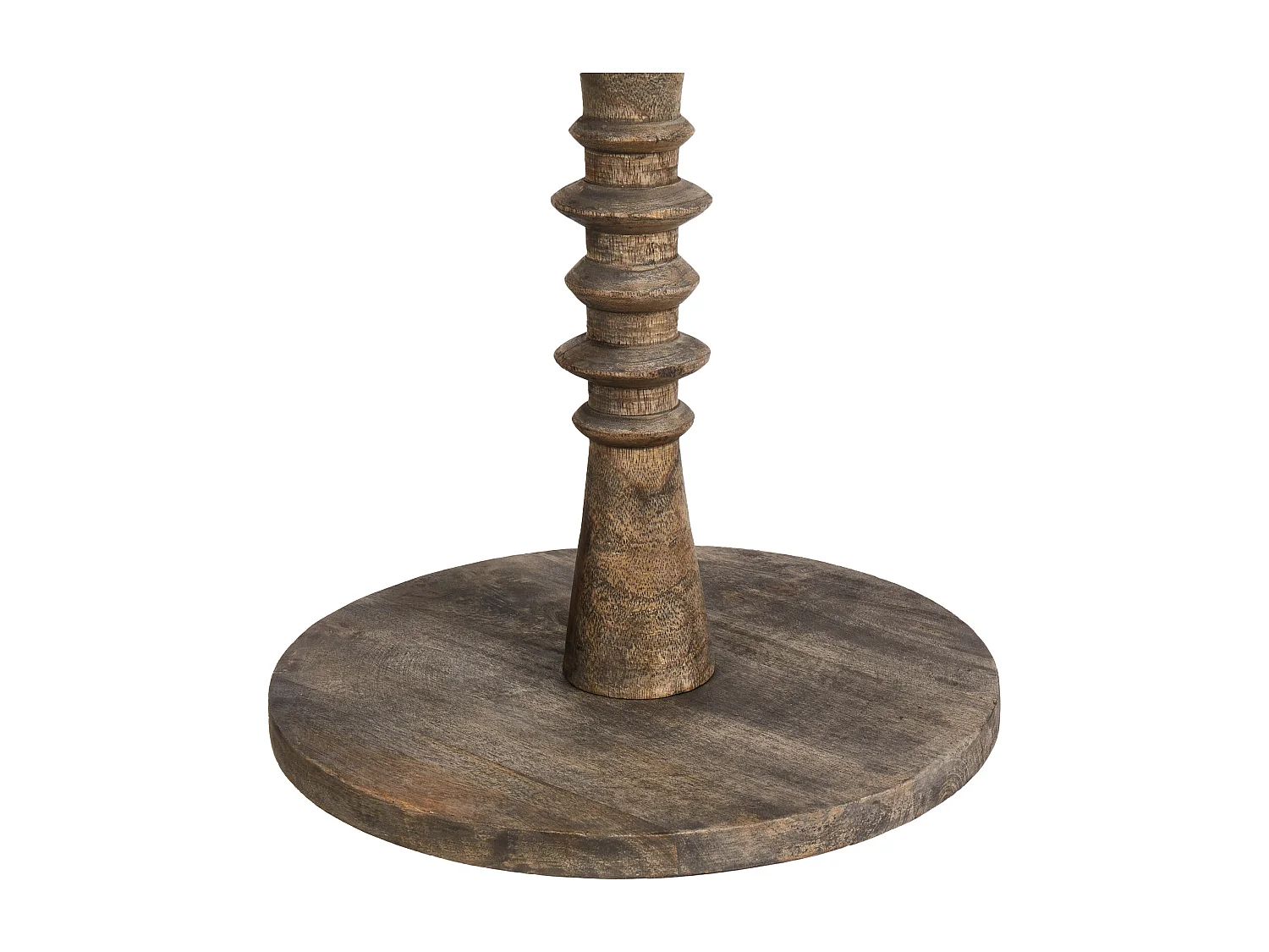 Lot de 2 tables d'appoint THALIA Bois de manguier Marron foncé