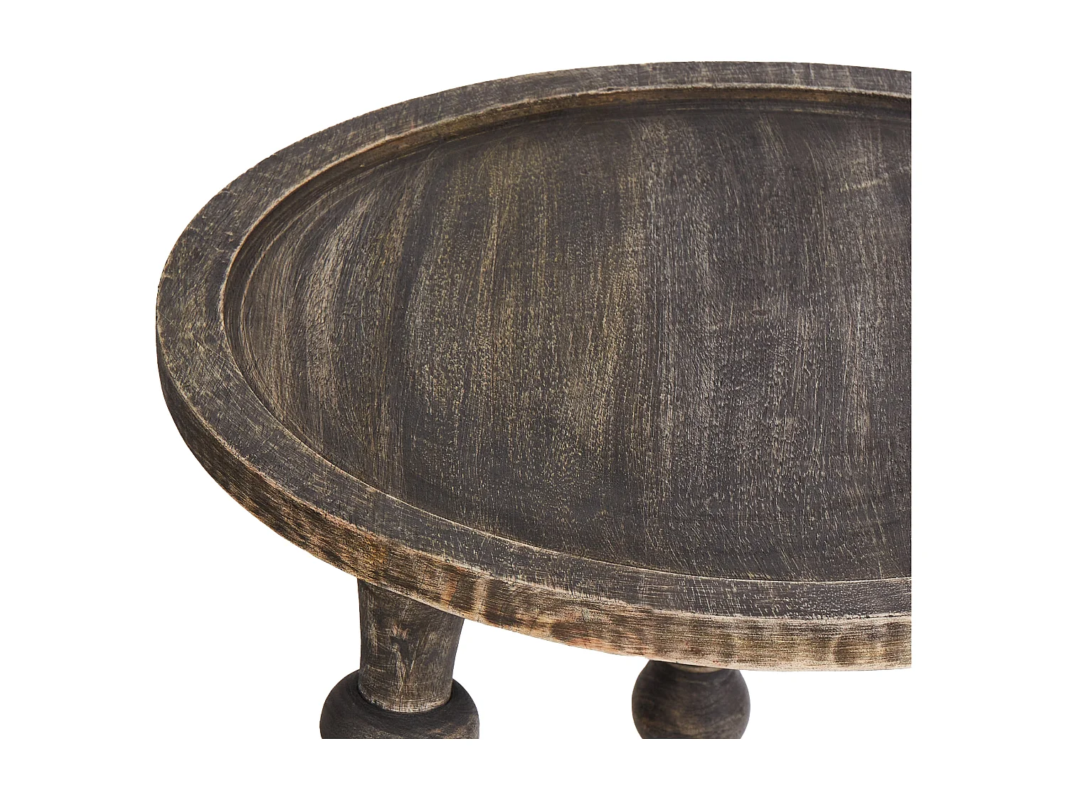 Set di 2 tavolini MARNOO Legno di mango Marrone scuro