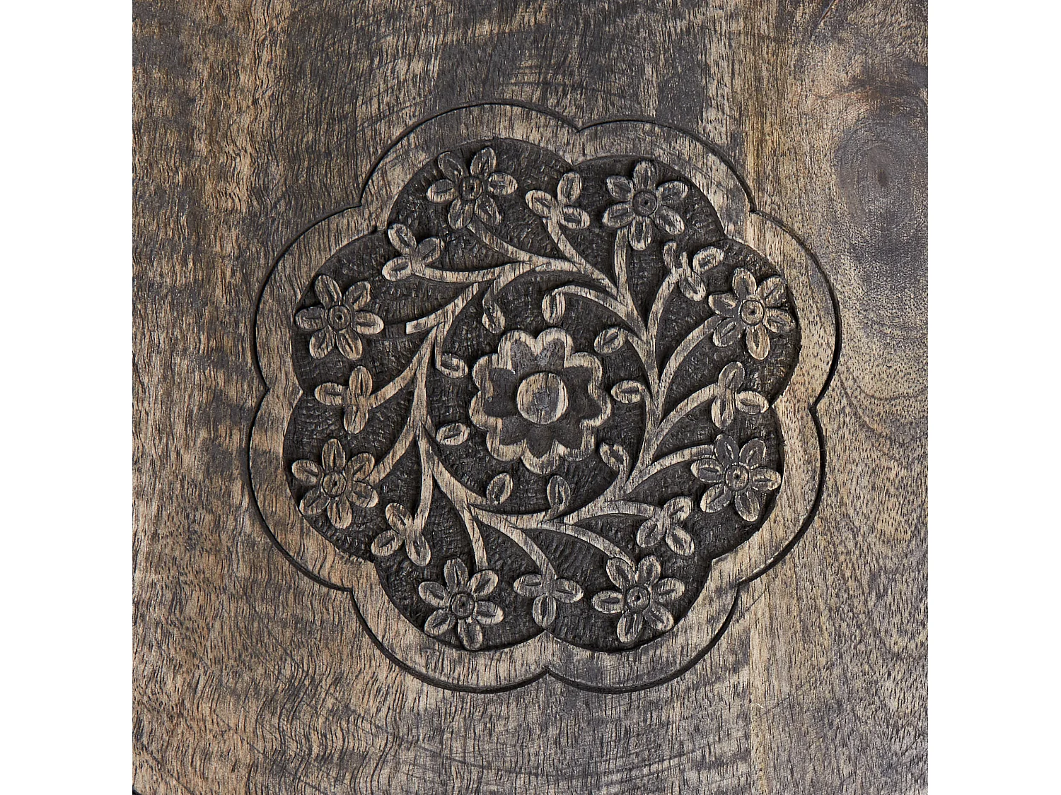 Table d'appoint WANDILO Bois de manguier Marron