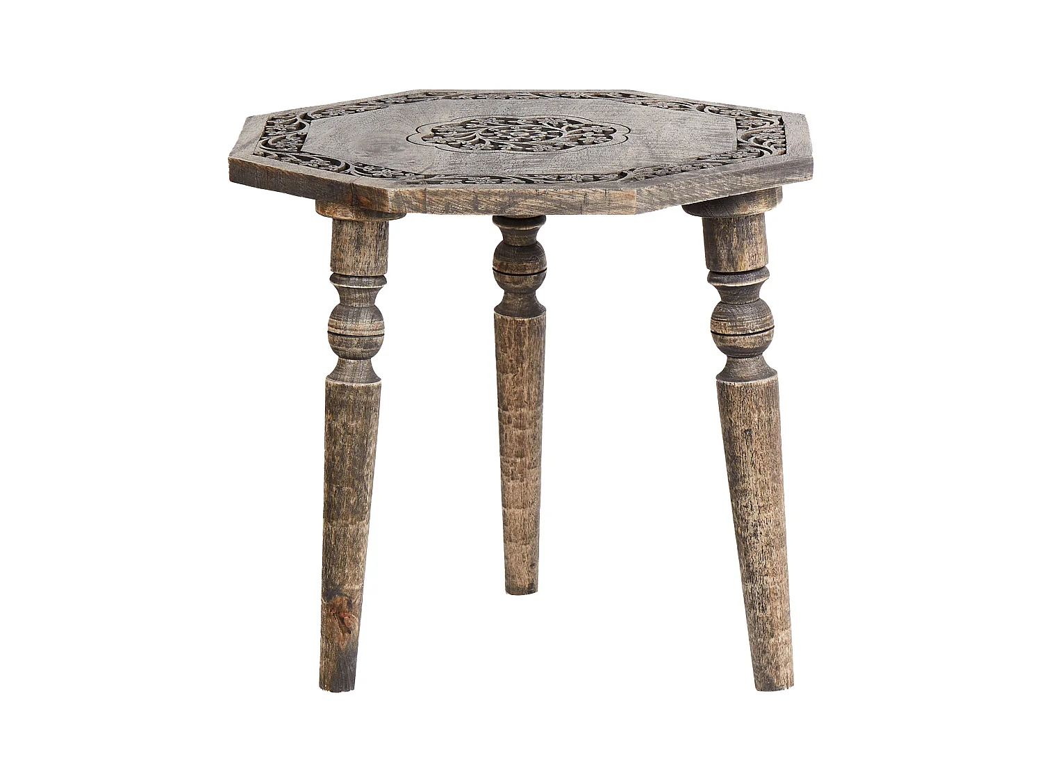 Table d'appoint WANDILO Bois de manguier Marron