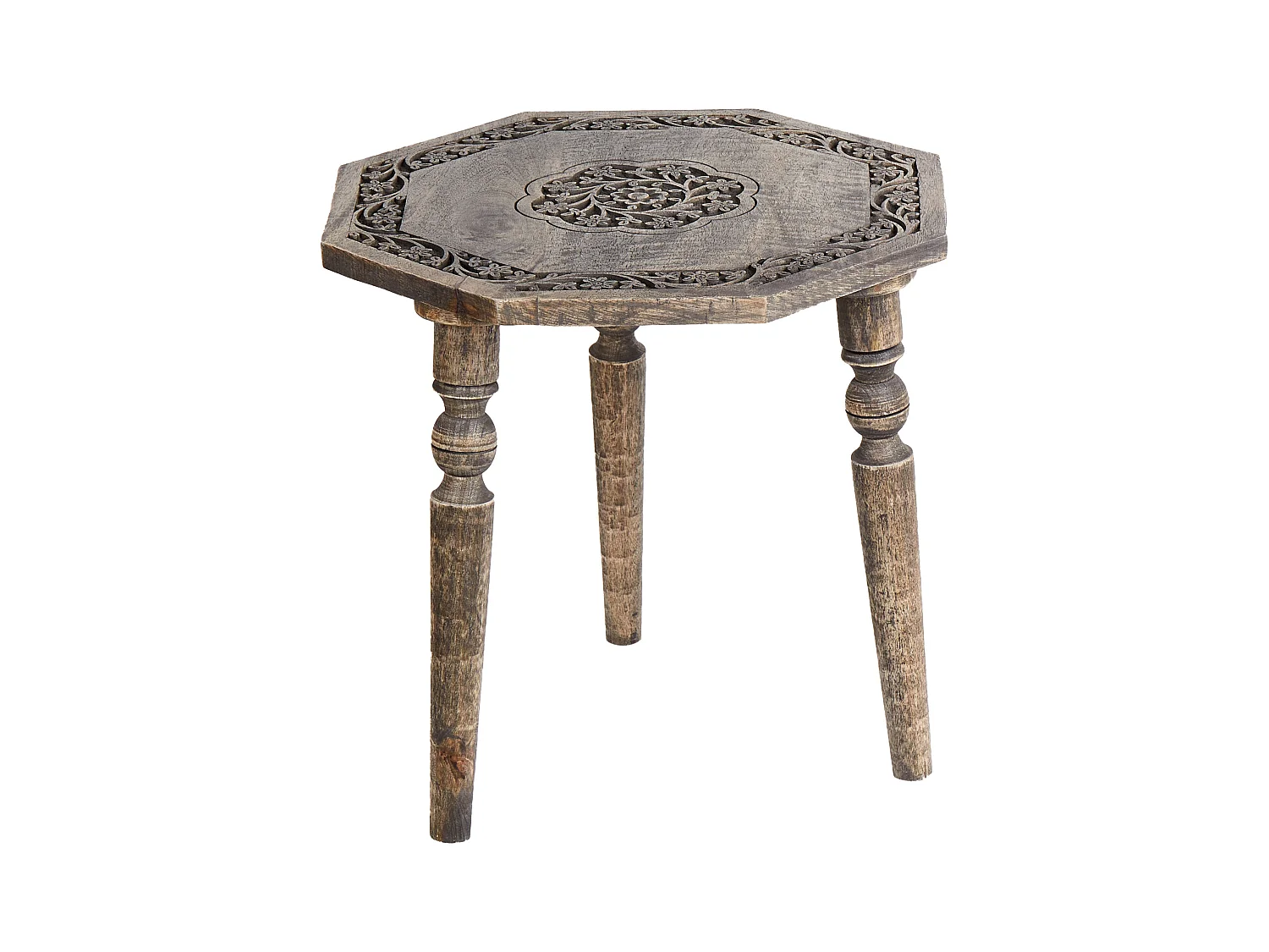 Beistelltisch WANDILO Mango Holz Braun