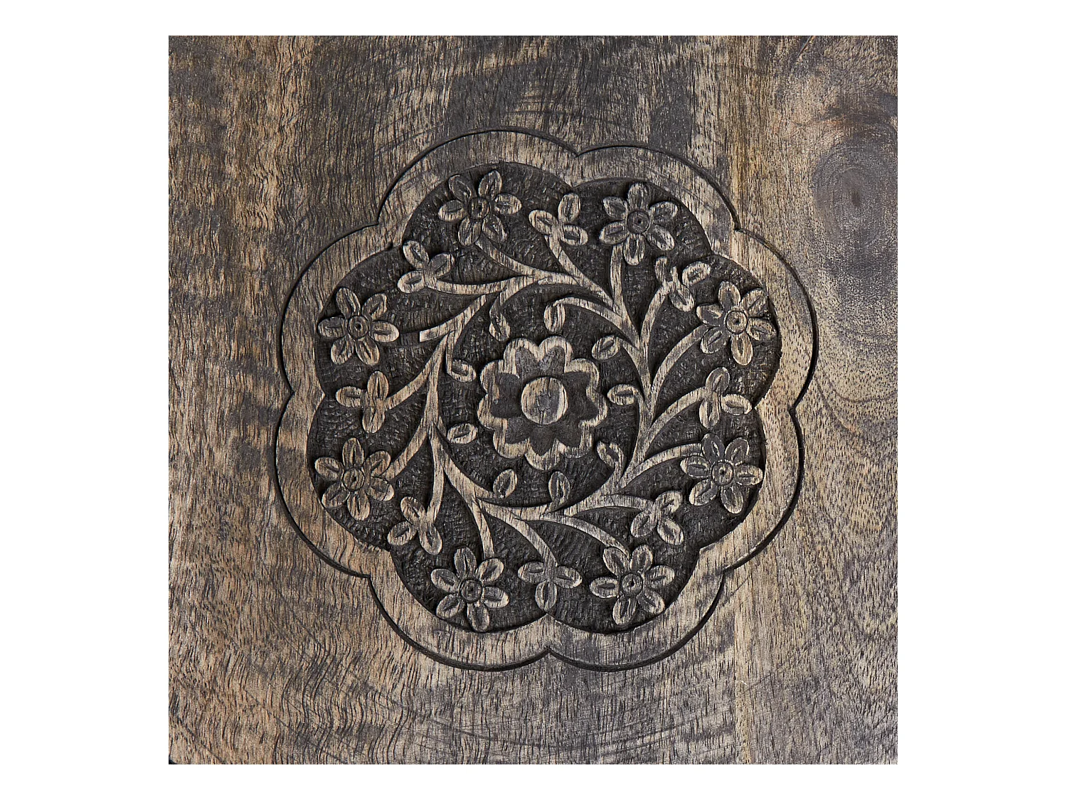 Beistelltisch WANDILO Mango Holz Braun