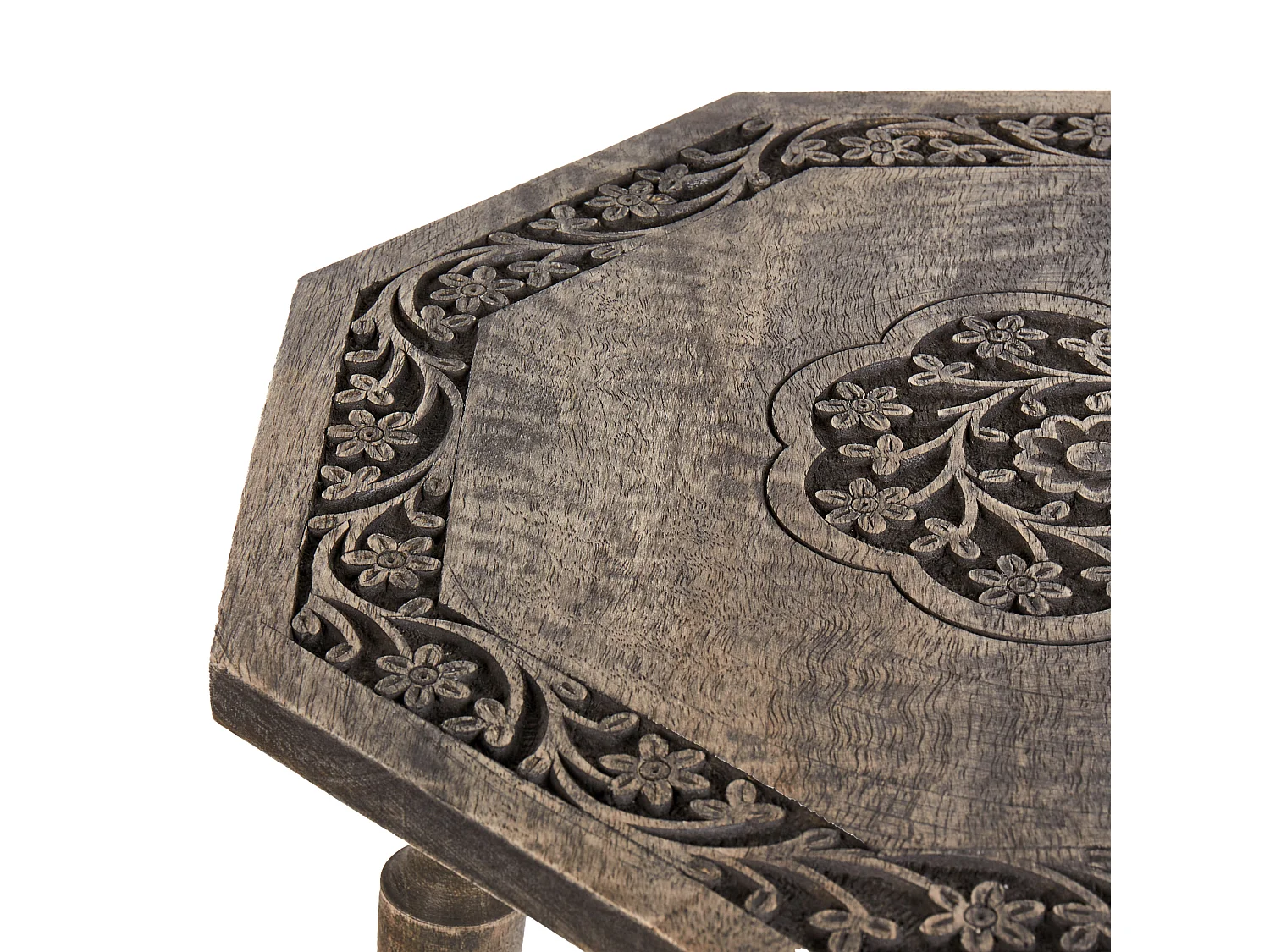 Table d'appoint WANDILO Bois de manguier Marron