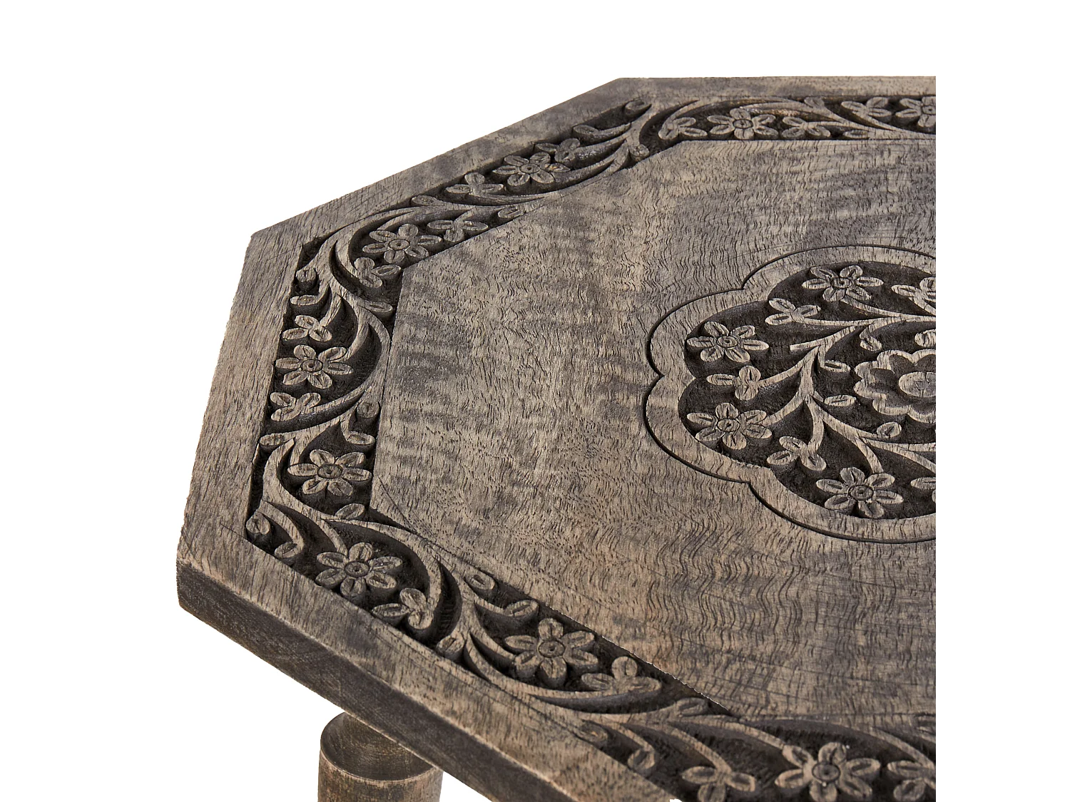 Table d'appoint WANDILO Bois de manguier Marron